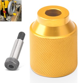 ZHONGXIA Upgrade Aluminum Alloy Stubby Knob Compatible with Dewalt DW735 Planer Stubby Knob, DW735X Planer (Yellow)