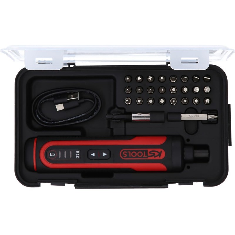 KSTools 515.3600 eMONSTER 1/4 Inch Cordless Bit Rod Screwdriver Set,