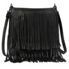 Womens Tassel Handbag - Fringe Design Bag - Soft Stylish