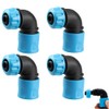 Garden Hose Quick Coupling Angle Adapter, 1/2 Inch Hose Connection