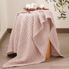 PHF 100% Cotton Waffle Weave Throw Blanket, Soft Lightweight Breathable
