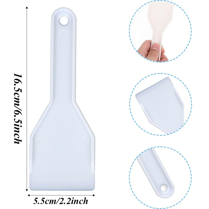 AFCJLTO Freezer Set - 2 Plastic Ice Scraper Cleaning Tools