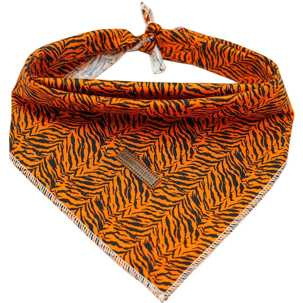 Elegant Little Tail Bandana - Washable Cotton Dog Kerchief &