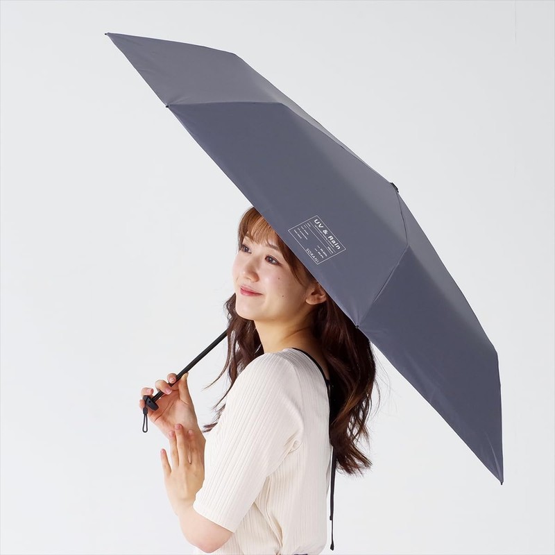 Nifty Colors 5174GY Folding Umbrella, Solani Blackout Carbon Lightweight Mini