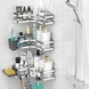 AKTECKE Corner Shower Caddy Bathroom Organizer: Adhesive Shower Rack Bathtub