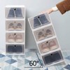 Gdrasuya10 20x Stackable Foldable Shoe Box Household Storage Plastic Cabinet