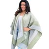 Elegant Minimalist Women's Wrap Poncho – Reversible Baby Alpaca &