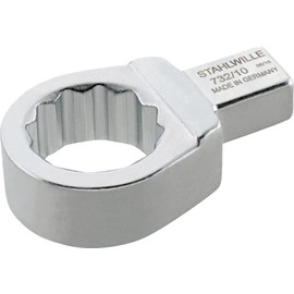Stahlwille 58221030 30mm Ring Insert Tool for Torque Wrenches, 22mm x 28mm Drive, Chrome-Plated Finish, Bi-Hex Profile, AS-Drive, Secure Fixation - Made in Germany