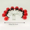 FAc3may 1pcs LED Ladybug String Light, 4.92ft/1.5m Battery Powered Red