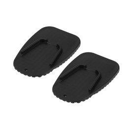 REPAIROCK Universal Motorcycle Kickstand Pad for Hot Pavement Soft Ground and Outdoor Parking 3.54"x2.36" Motorcycle Support Plate Black 2 Pcs
