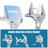 Wide Jaw Adjustable Spanner, Alloy Material 6-68mm Opening Adjustable Wrench,