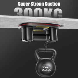 YYDENTOOL Electric Suction Cup, Cordless Heavy Duty Suction Cup with 2 Brushless Motors, 660lbs/300kg Load Capacity, LCD Display, 3600mAh Battery, 10" Diameter Suction Cups for Glass, Tile, Granite
