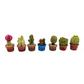 yueton Juego de 7 adornos en miniatura para decoración de casa de muñecas, jardín de hadas