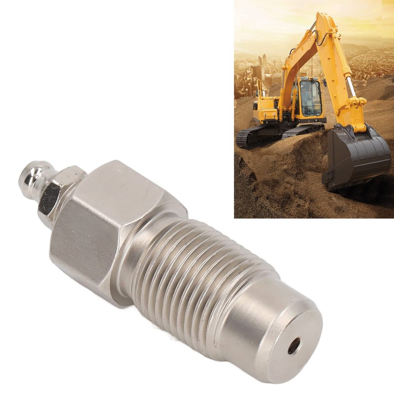 Excavator Grease Valve, Stainless Steel Track Adjuster Grease Valve