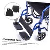 Ipetboom 1 Pair Wheelchair Footrest Heavy Duty Footplates for Elderly