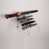 HHUXIUE Acrylic Knife Rack Display Stand - Wall Mount Storage