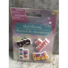 Greenbrier 4 Pc Shoe Charms-Spread Love ShipN24Hours-G