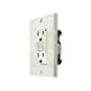 VALTERRA DG20TVP Decor Receptacle with Cover, White, 1 Pack
