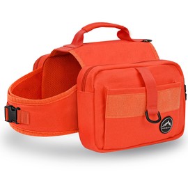 Himal Outdoors Dog Backpack & Saddle Bag, Tactical Hiking Backpack for Large Dogs with Side Pockets & Adjustable Strap