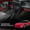 CROSSDESIGN Double Din Radio Center Dash Bezel Kit Carbon Fiber