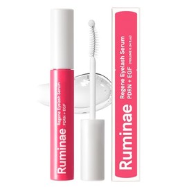 Ruminae Regene Eyelash Serum | PDRN, EGF with 20 Amino Acids, 9 Peptides | Korean Eyelash & Brow Boost Serum | Gentle Formula to Boost Longer Fuller and Thicker Lashes (0.34 fl.oz.)