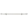 Achim Metallo Decorative Rod & Finial Lexus Width/Silver