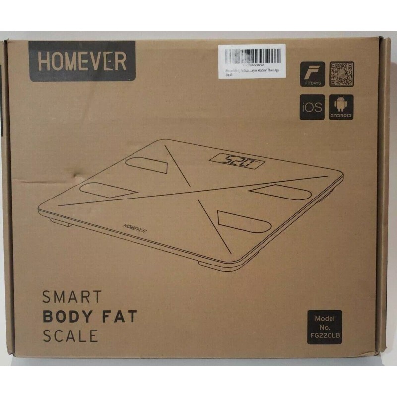 Homever Body Fat Scale Smart Wireless Digital Bluetooth BMI Body
