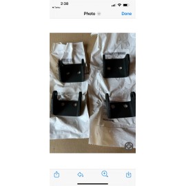 M998 HMMWV HUMVEE M1123 M1045 NOS  SET OF FRONT & REAR DOOR CHECK STRAP BRACKETS