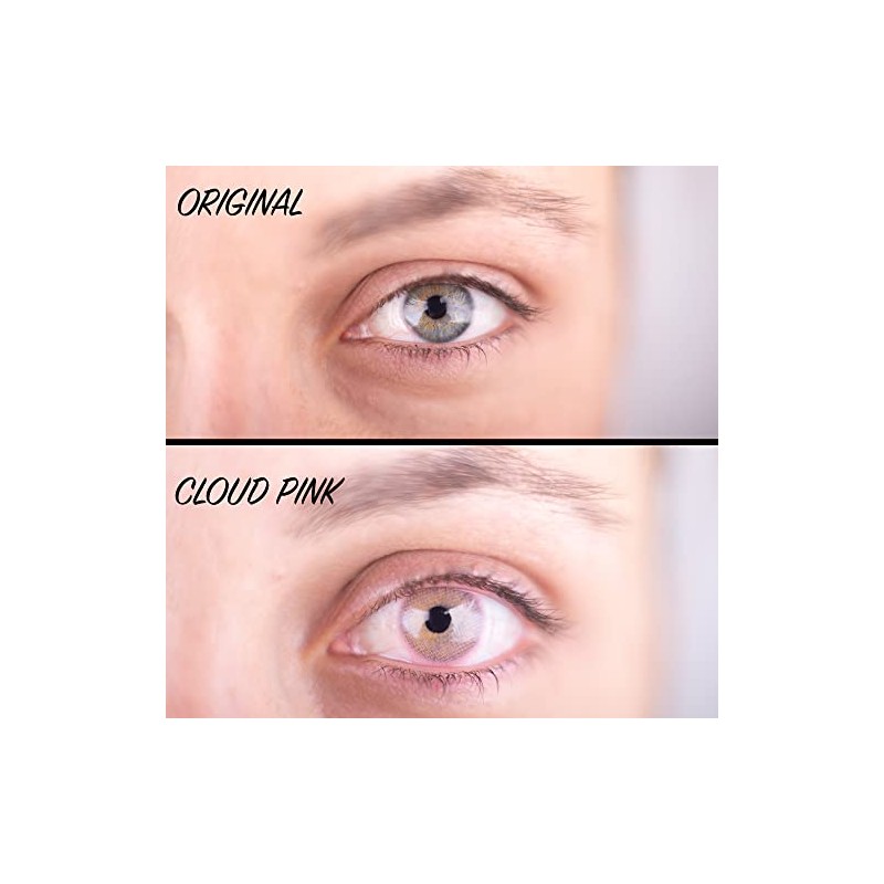 Lucifer® natürliche Farbige Kontaktlinsen Cloud Pink - 2 Stück (1