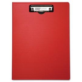 Baumgartens 61632 Portfolio Clipboard with Low-Profile Clip, 1/2" Capacity, 8 1/2 X 11, Red