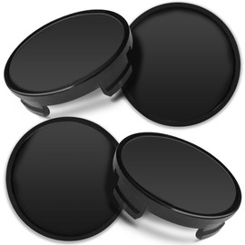 SkinoEu 4 x 54 mm Hub Caps Compatible with Ford Wheel Centre Caps Hub Caps Alloy Wheels Black CF 0