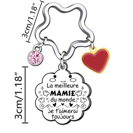 YUANSI Gift Grandma Keyring Gifts Grandma Gifts Grandma Gift Birthday Grandma Gifts Gift Souvenir Grandma Gift Christmas Grandma (1) (1) (1) (1) (1), 1, 42, 1