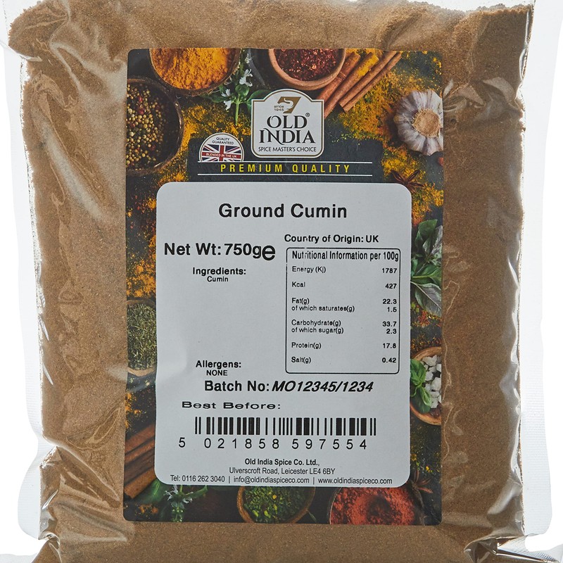 Old India Ground Cumin 750g