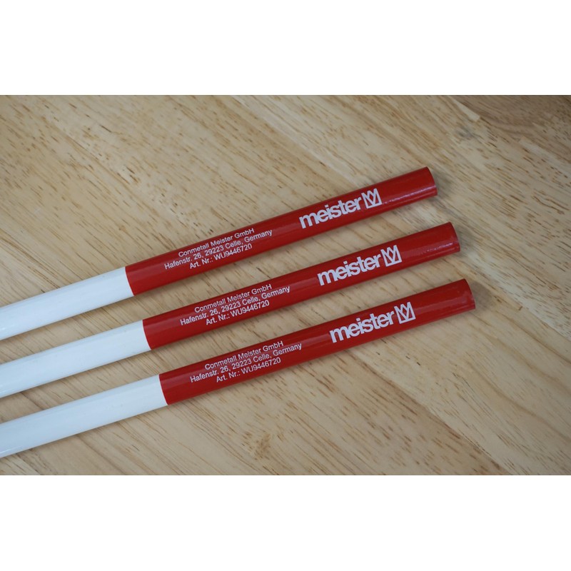 Meister Carpenter's Pencil Set 15 Pieces - 240 mm Length