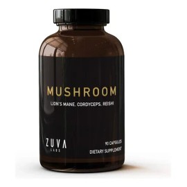 Nootrópico Cápsulas Zuva Mushroom Melena de León  Lions Mane Organic Supplement, 90 Caps                                                              