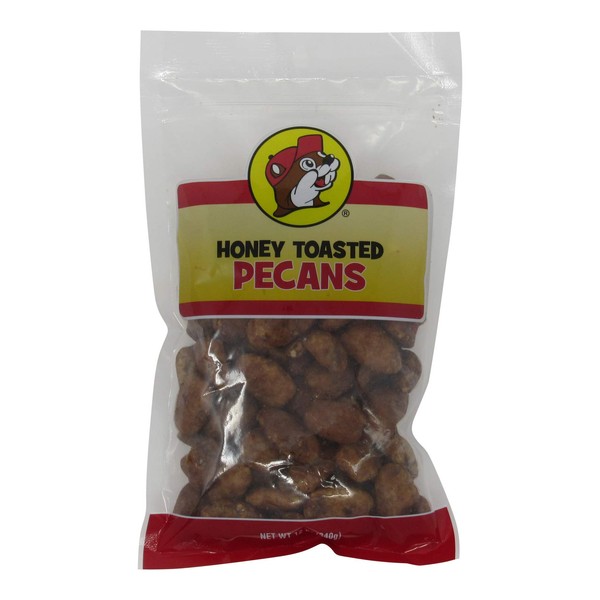 Buc-ees Honey Toasted Pecans in a Resealable Bag, 12 Ounces