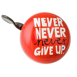 Liix Kids' Ding Dong Carolyn Gavin Never Give Up Cycling Bell, Red, One Size