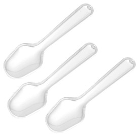500PCS Disposable Plastic Mini Spoons Plastic Tasting Spoons Dessert Spoons for Small Sampling of Ice Cream Sauces and Appetizers