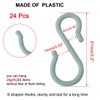 sourcing map 24 Pack S Shaped Hooks Plastic Hanger for