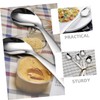Healvian 2sets Small Stainless Steel Spoons Set Angled Eating Utensils