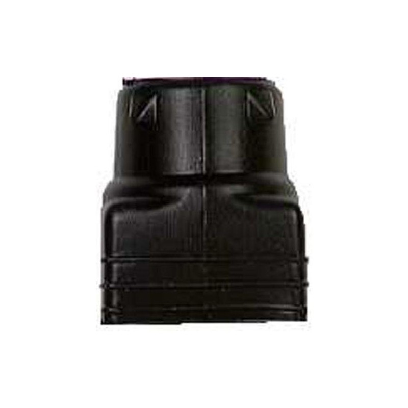 Mutual Industries Black Downspout Adapter, 3" x 4" x 4"