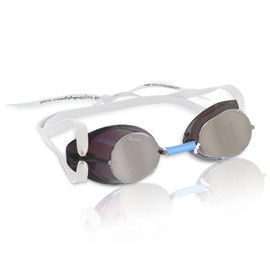 Malmsten Swedish Goggles Anti Fog | Swimming Goggles | Swedish Goggles | Mounting Set (Silver Metallic)