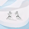 YAFEINI Violin Earrings 925 Sterling Silver Violin and Violin Bow