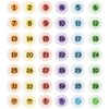 SUPERDANT Sunshine Spot Marker Sticker Number Floor Sticker 1-36 Classroom
