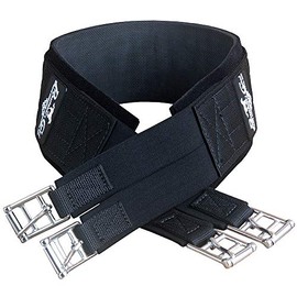 Professionals Choice Equine Smx English Girth (Size 42-Inch, Black)