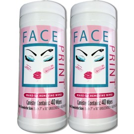 Face Print - New Premium Makeup Remover and Cleansing Wipes 80ct 2 X 40ct cers per order - On Saleanist