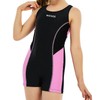 MIENOE Teen Girls' One Piece Swimsuits Kids Black Bathing Suits