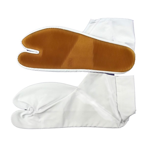 Festival Tabi Socks, Rubber Soles, 4 Pieces, White, white