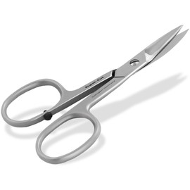 Premium Nail Scissors from Solingen with One-Sided Micro Teeth Toenail Scissors Made in Germany Manicure Scissors Made of Rustproof Stainless Steel with Extra Sharp Cutting Surface for Fingernails and Toenails