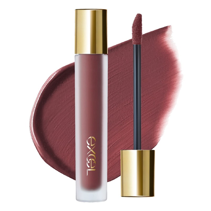 Excel Lip Velvetist, LV10 Gliot Cherry, Matte Liquid Lipstick